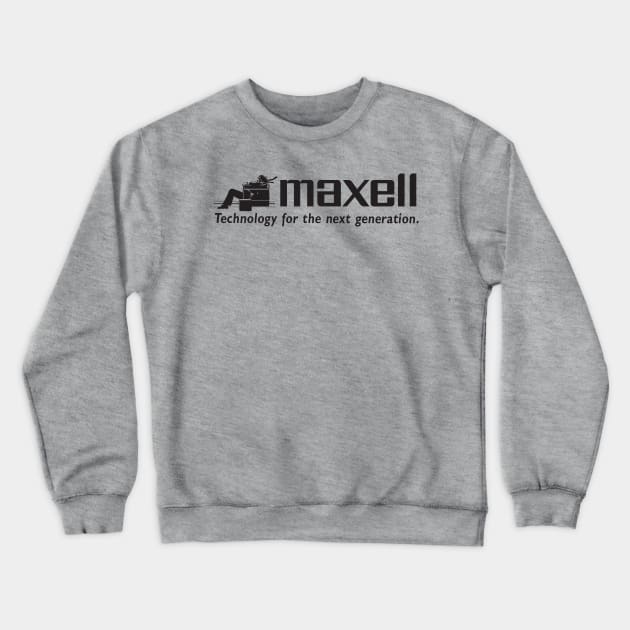 Maxell Logo Crewneck Sweatshirt by Chewbaccadoll